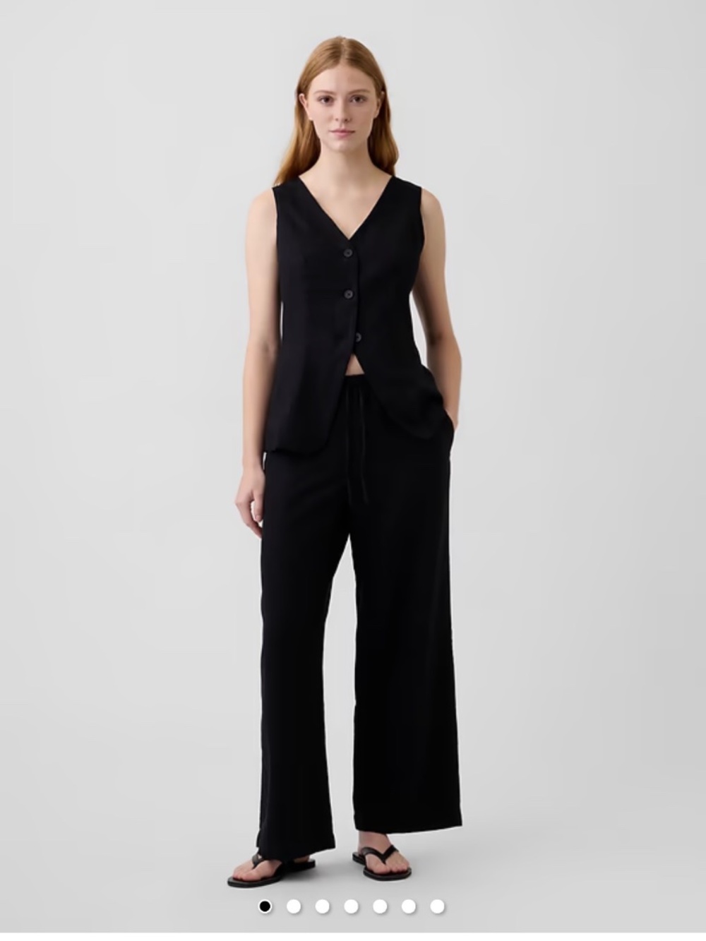 Gap Factory Linen Wide Leg Pant